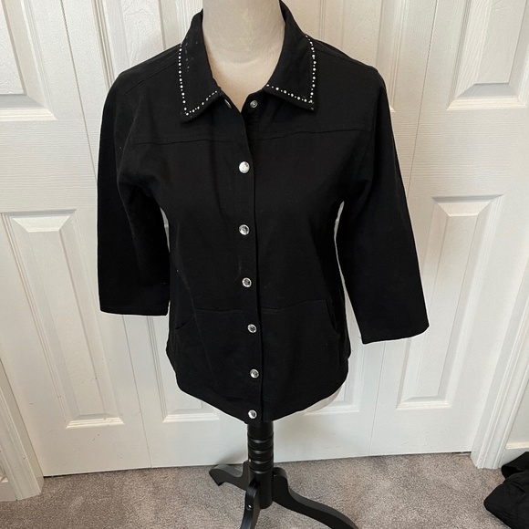 Allyson Whitmore Tops - Allyson whitmore embellished top size Mp